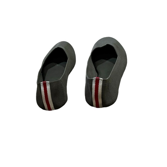 MIA Aubrie Green Flyknit Ballet Flats with Racing Stripes on Heel Size 7 - Picture 3 of 6